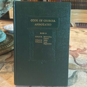 Code of Georgia Annotated. Book 18